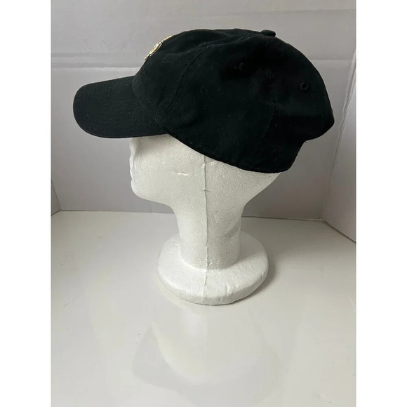 New Orleans Saints Black with embroidered gold logo hat cap - Picture 2 of 6